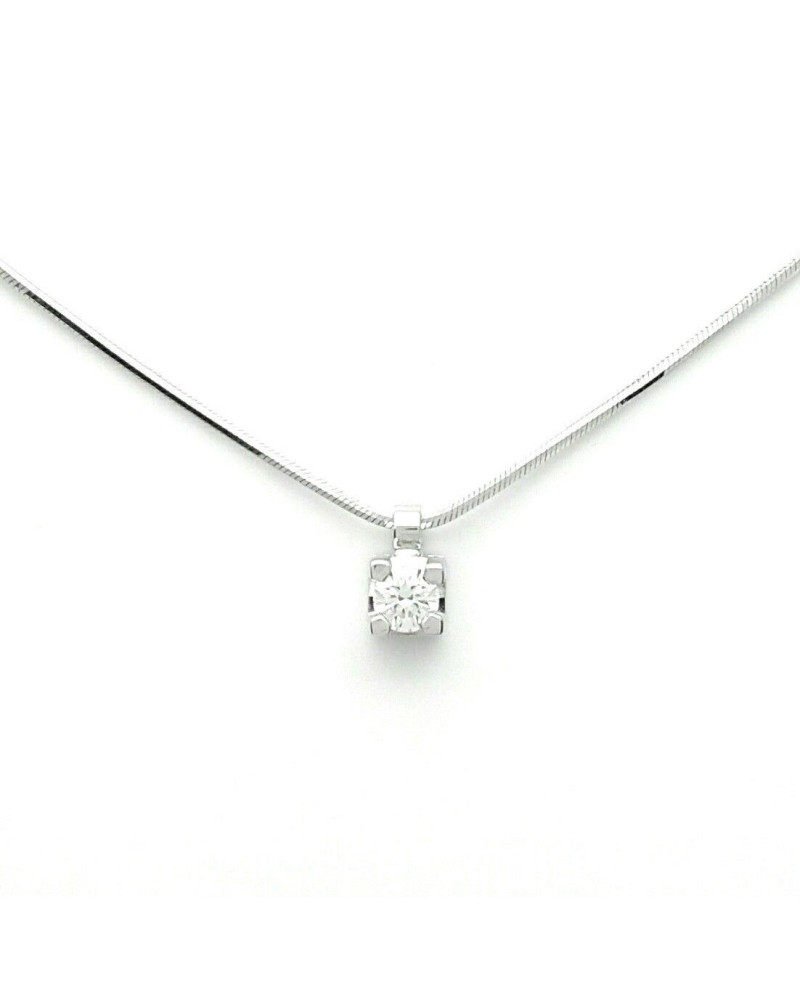 Pendentif Recarlo Maria Teresa en or blanc avec diamant