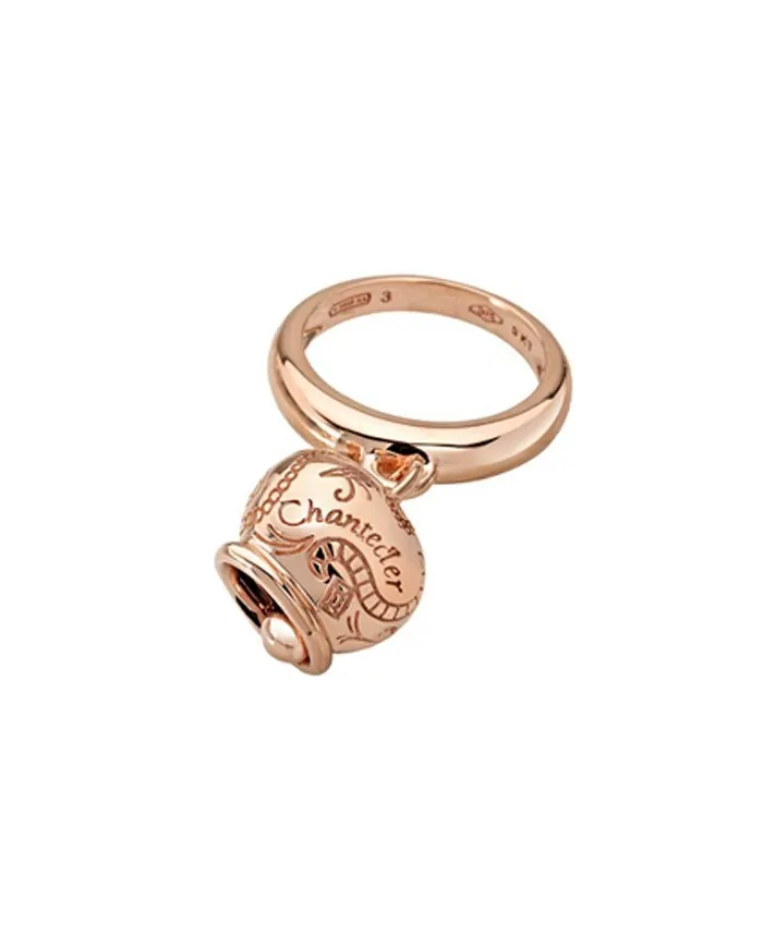 Bague Chantecler Suamèm avec petite clochette en or rose