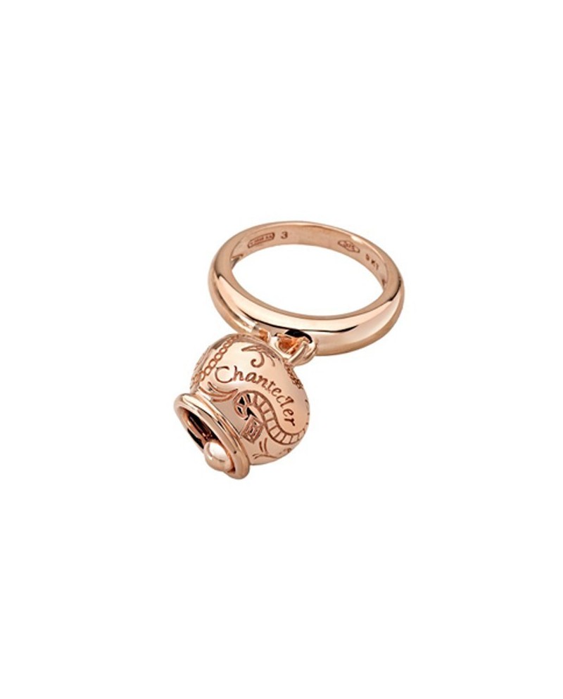 Bague Chantecler Suamèm avec petite clochette en or rose