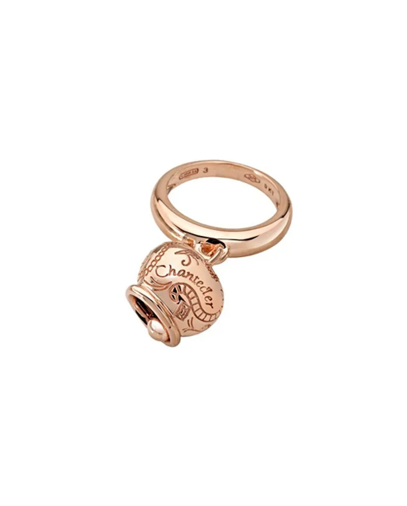 Chantecler Suamèm Ring with Small Bell in Rose Gold