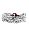Bracciale Uno De 50 Lovely in Cuoio e Argento