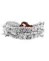 Bracciale Uno De 50 Lovely in Cuoio e Argento