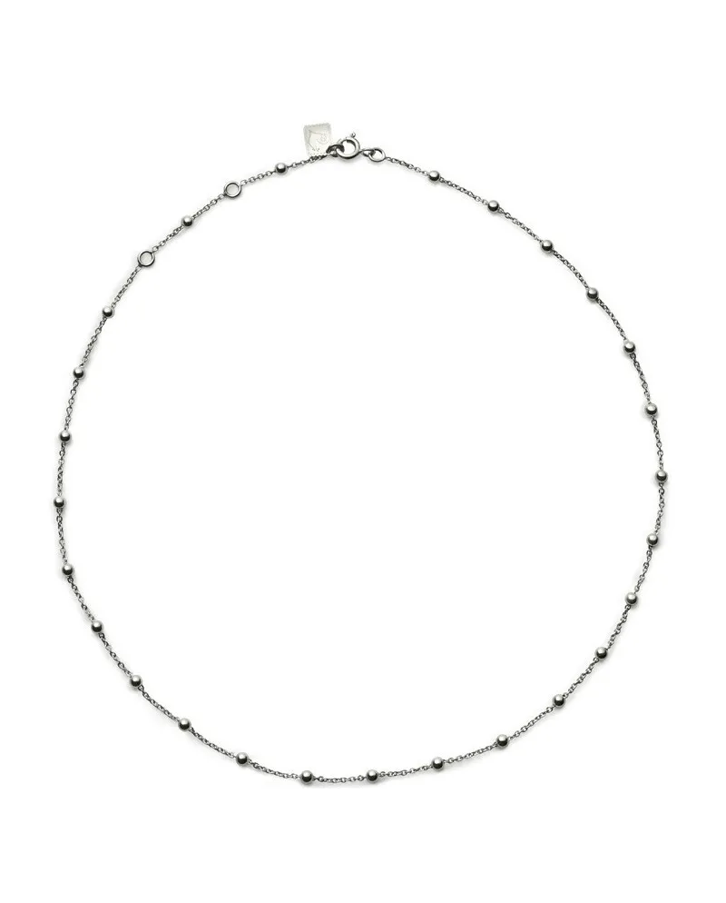 Collana Chantecler Accessori in Argento con Sferette e Chiusura Francobollo