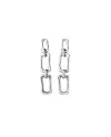 Orecchini Uno De 50 Chain By Chain in Argento