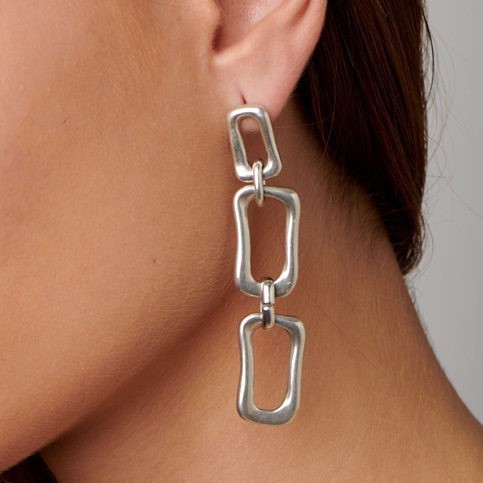 Uno de 50 Gold Double Trouble Earrings