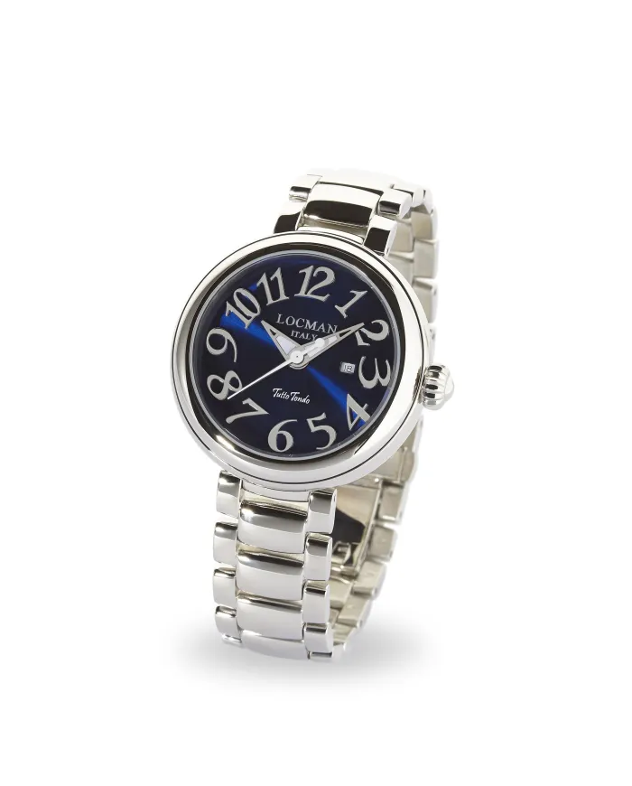 Locman Orologio Tuttotondo solo tempo in acciaio