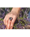 Anello Uno De 50 Pavonearse in Argento con Cristallo Swarovski Rosa