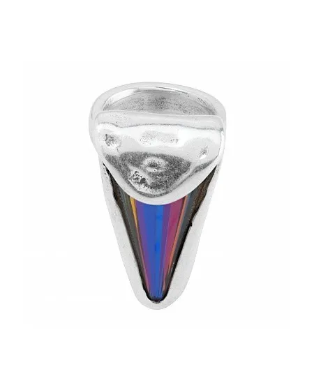 Bague Uno De 50 Blakie en argent avec cristal Swarovski