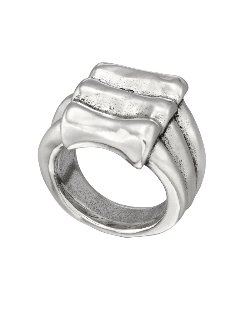 Uno De 50 Sled Silver Ring