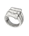 Uno De 50 Sled Silver Ring