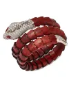 Crivelli Rose Gold and Wood Bracelet with Diamonds and Rubies