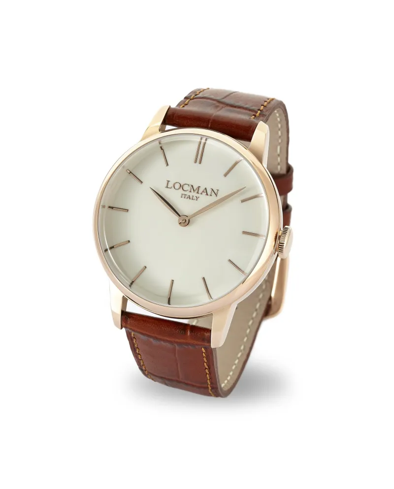 Locman Orologio 1960 Solo tempo al quarzo cassa in acciaio rose gold |  Gioielleria Casella | Orologi al quarzo