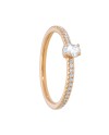 Casella Gioielli Rose Gold Ring with Diamonds