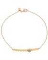 Bracciale Casella Gioielli in Oro Rosa con Cuori e Diamanti