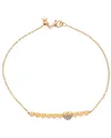 Bracciale Casella Gioielli in Oro Rosa con Cuori e Diamanti