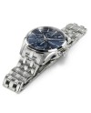 Orologio Hamilton Jazzmaster Auto Chrono con Quadrante Blu e Bracciale in Acciaio