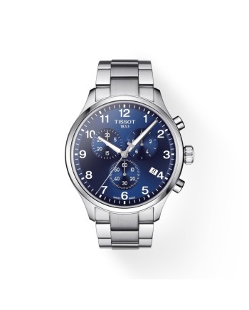 Orologio Tissot Chrono XL Classic con Quadrante Blu e Bracciale in Acciaio