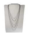 Collana 5 Fili Rajola Lucilla con Perle Bianche ed Ematite