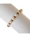 Bracciale Rajola Greta con Perle Bianche ed Ematite Brown
