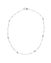 Chantecler Collana Capri oro bianco, diamanti bianchi e smeraldi
