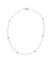 Collier Chantecler Capri en or blanc, diamants blancs et émeraudes