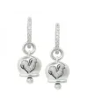 Le Campanelle Chantecler earrings in white gold and diamond pavé