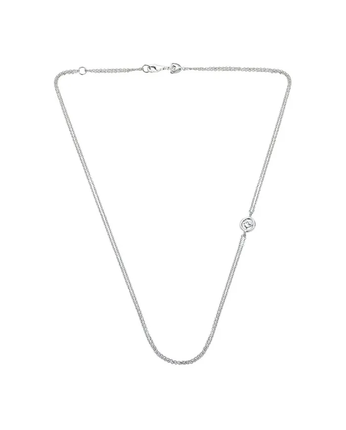 Chantecler Necklace Double rolò necklace 45 cm white gold and rooster