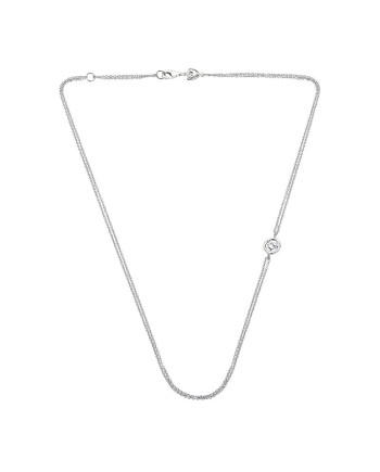Collier Chantecler Collier double rolò 45 cm or blanc et coq
