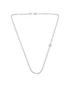 Chantecler Collana Collana rolò doppia 45 cm oro bianco e galletto