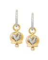 Paire de boucles d'oreilles Le Campanelle Chantecler en or jaune et diamants