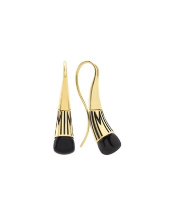 Orecchini Monachelle Mimì Tam Tam in Oro Giallo e Onice