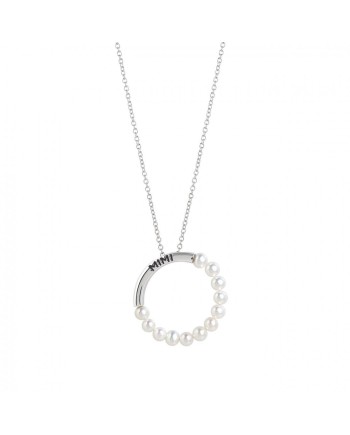 Pendente Mimì in Argento e Perle Bianche con Catenina