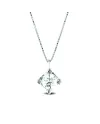 Girocollo Punto Luce Coscia Le Lune Diamonds in Oro Bianco con Diamante 0,12 ct