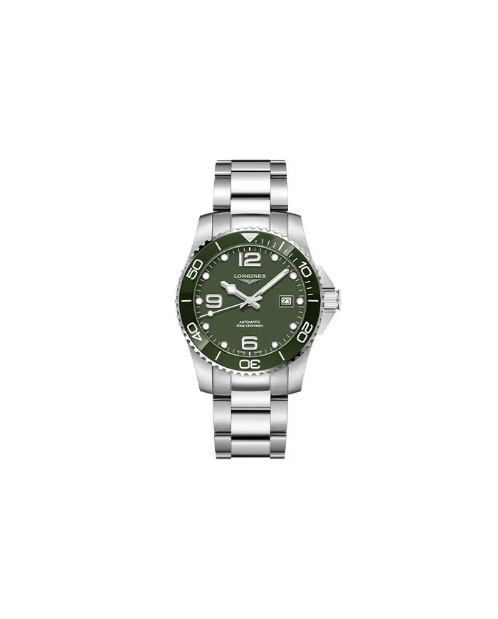 Orologio Longines HydroConquest con Quadrante Verde e Bracciale in Acciaio 41 mm