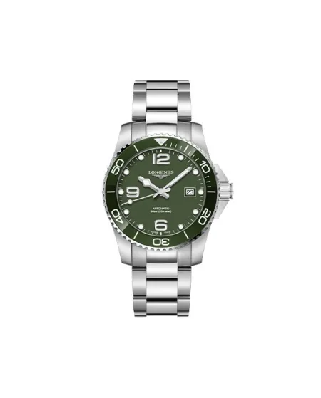 Orologio Longines HydroConquest con Quadrante Verde e Bracciale in Acciaio 41 mm
