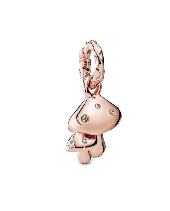 Charm Pandora Fungo Scintillante Rose con Zirconia Cubica