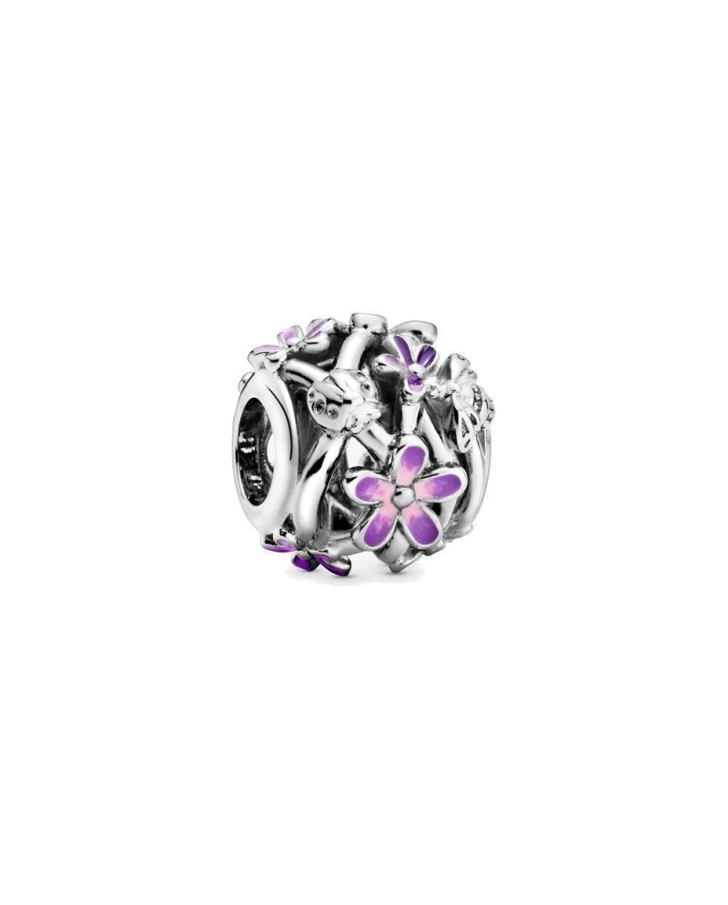 Charm Pandora Margherita Viola in Argento