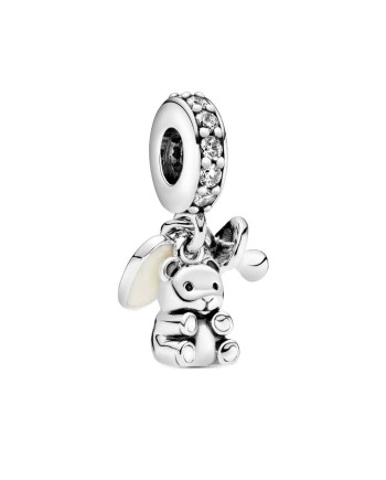 Charm Pendente Pandora Orsetto e Ciuccio in Argento