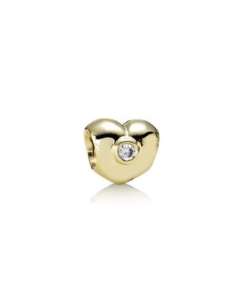 Charm Pandora Cuore in Oro con Diamante