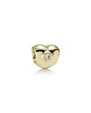 Charm Pandora Cuore in Oro con Diamante