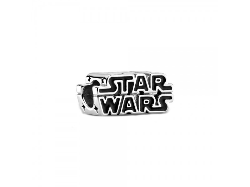 Charm Star Wars x Pandora Logo in 3D in Argento