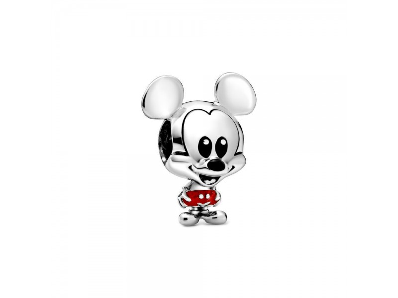 Charm Disney x Pandora Mickey Mouse con Pantaloni Rossi