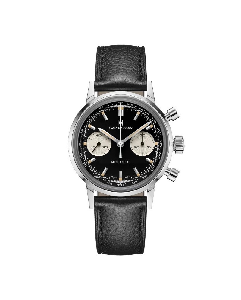 Orologio Hamilton American Classic Intra-Matic Cronograph H con Cinturino in Pelle