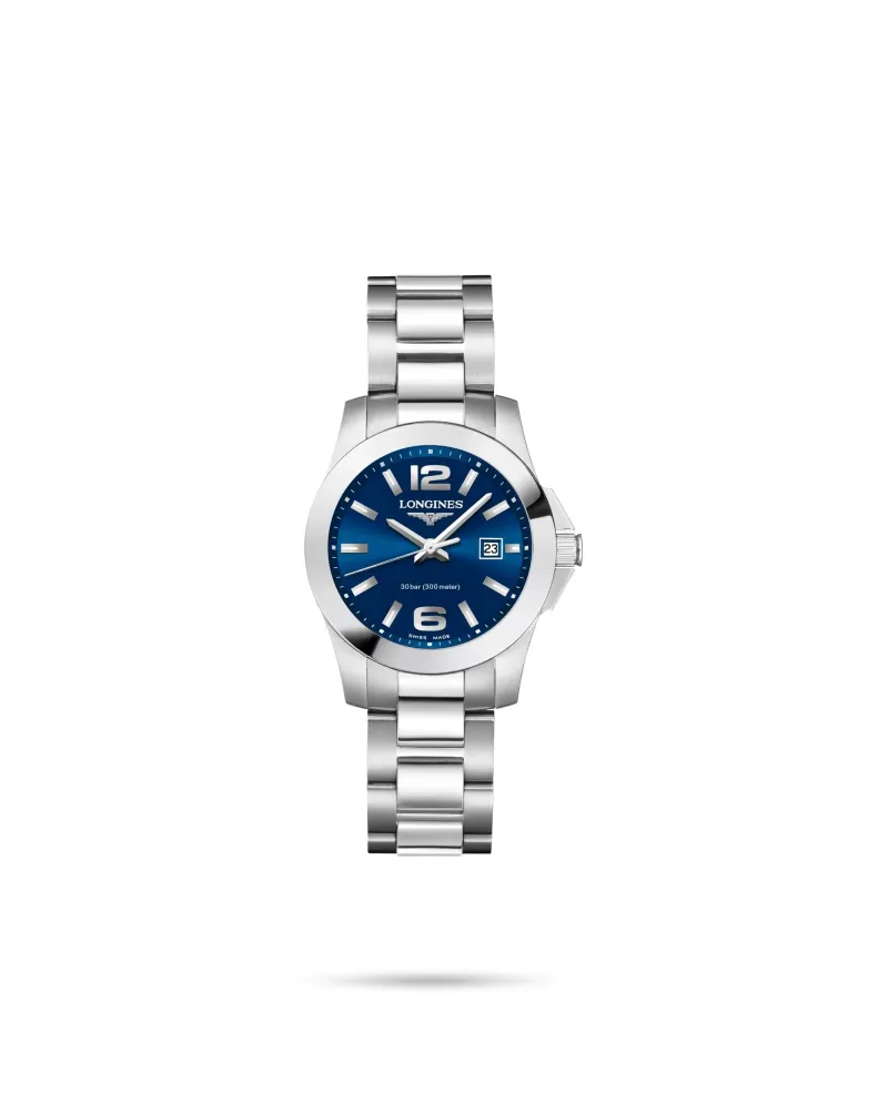 Orologio Longines Conquest con Quadrante Blu e Bracciale in Acciaio |  Gioielleria Casella | Orologi al quarzo
