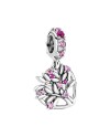 Charm Pendente Pandora a Cuore Rosa Albero della Famiglia