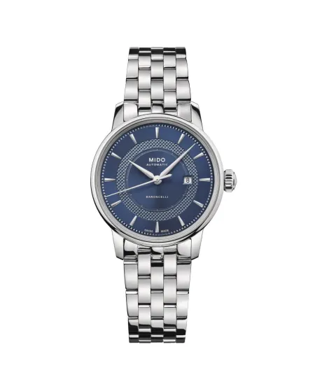 Orologio da Donna Mido Baroncelli Signature con Cinturino in Acciaio e Quadrante Blu