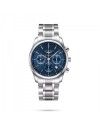 Orologio Cronografo Longines The Master Collection con Quadrante Blu e Cinturino in Acciaio