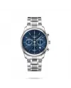Orologio Cronografo Longines The Master Collection con Quadrante Blu e Cinturino in Acciaio
