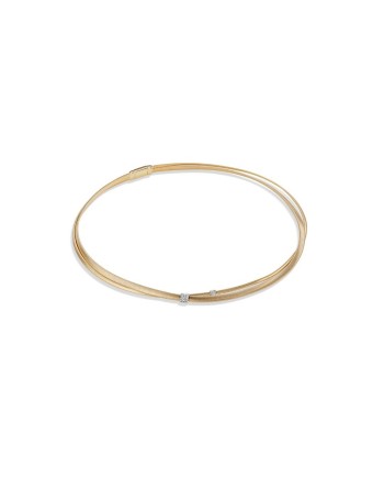 Marco Bicego Masai Two-Strand Yellow Gold Choker with Diamonds