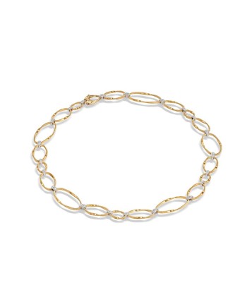 Marco Bicego Marrakech Waves Necklace in Yellow Gold and Diamonds